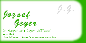 jozsef geyer business card